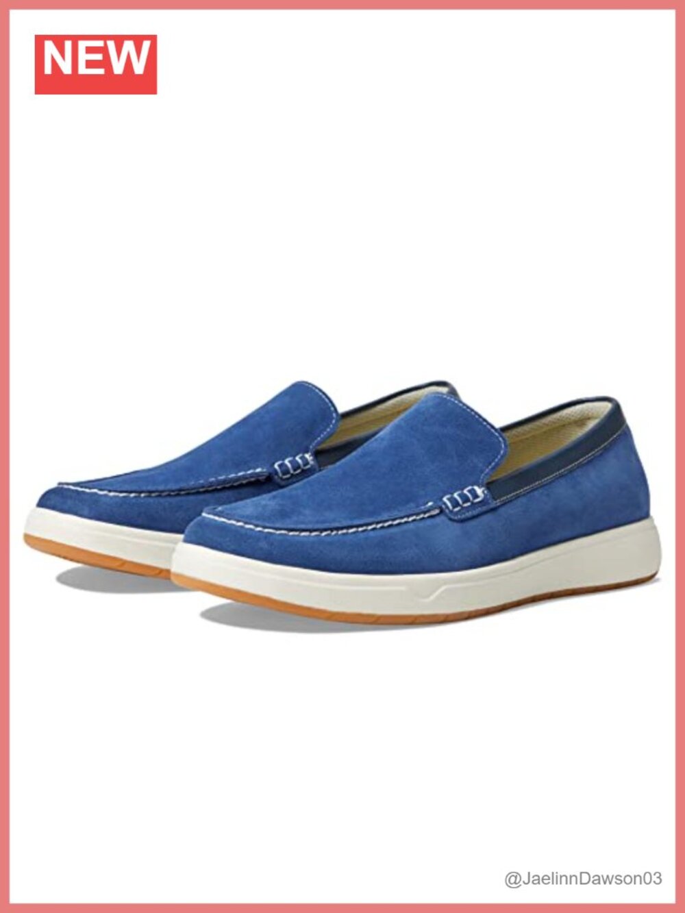 Suede Leather Moc Toe Venetian Slip On Loafer